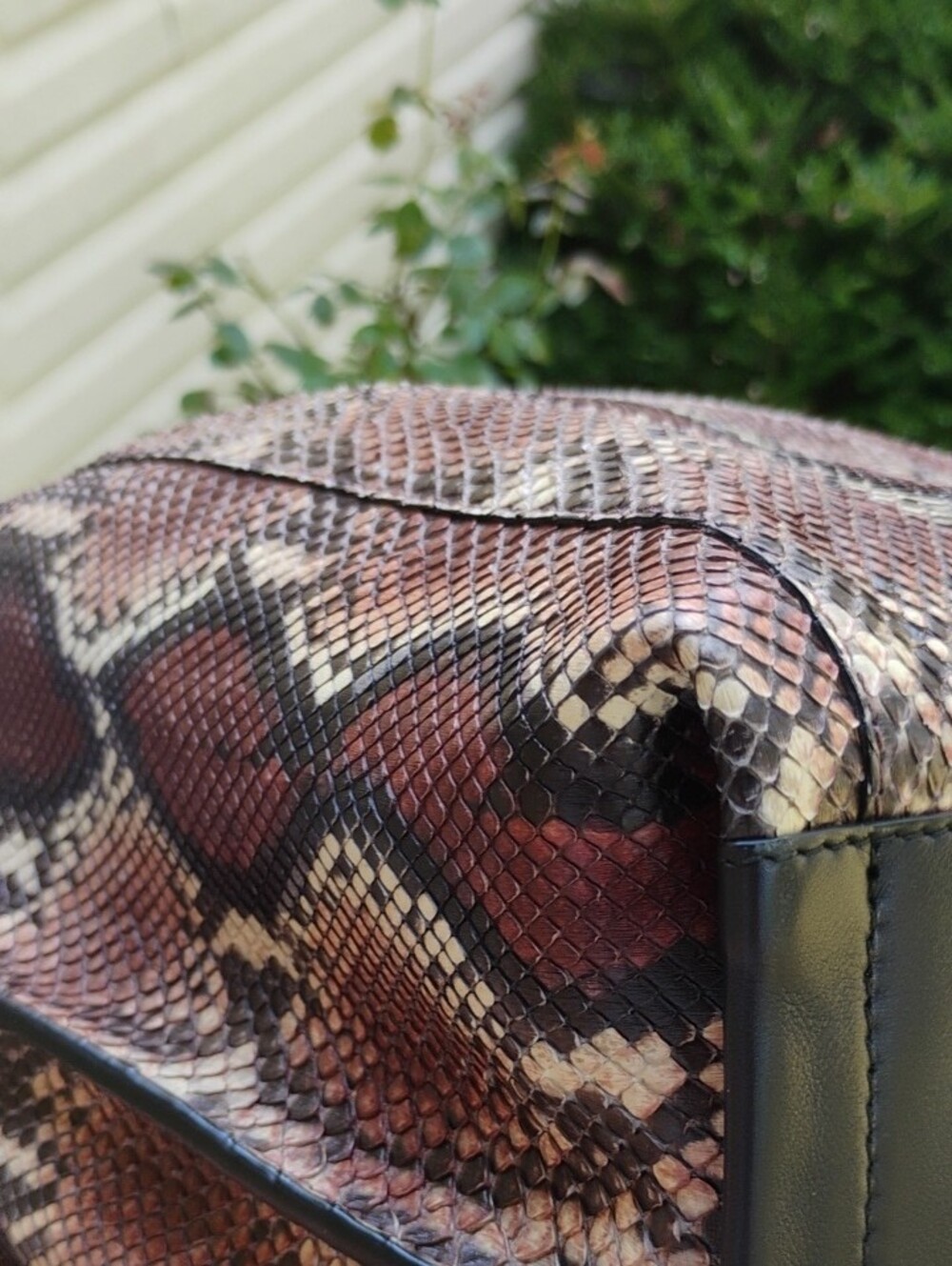 Furla 3 Compartment Snake-Print Tote Bag in Brown and Black - Picture 7 of 16